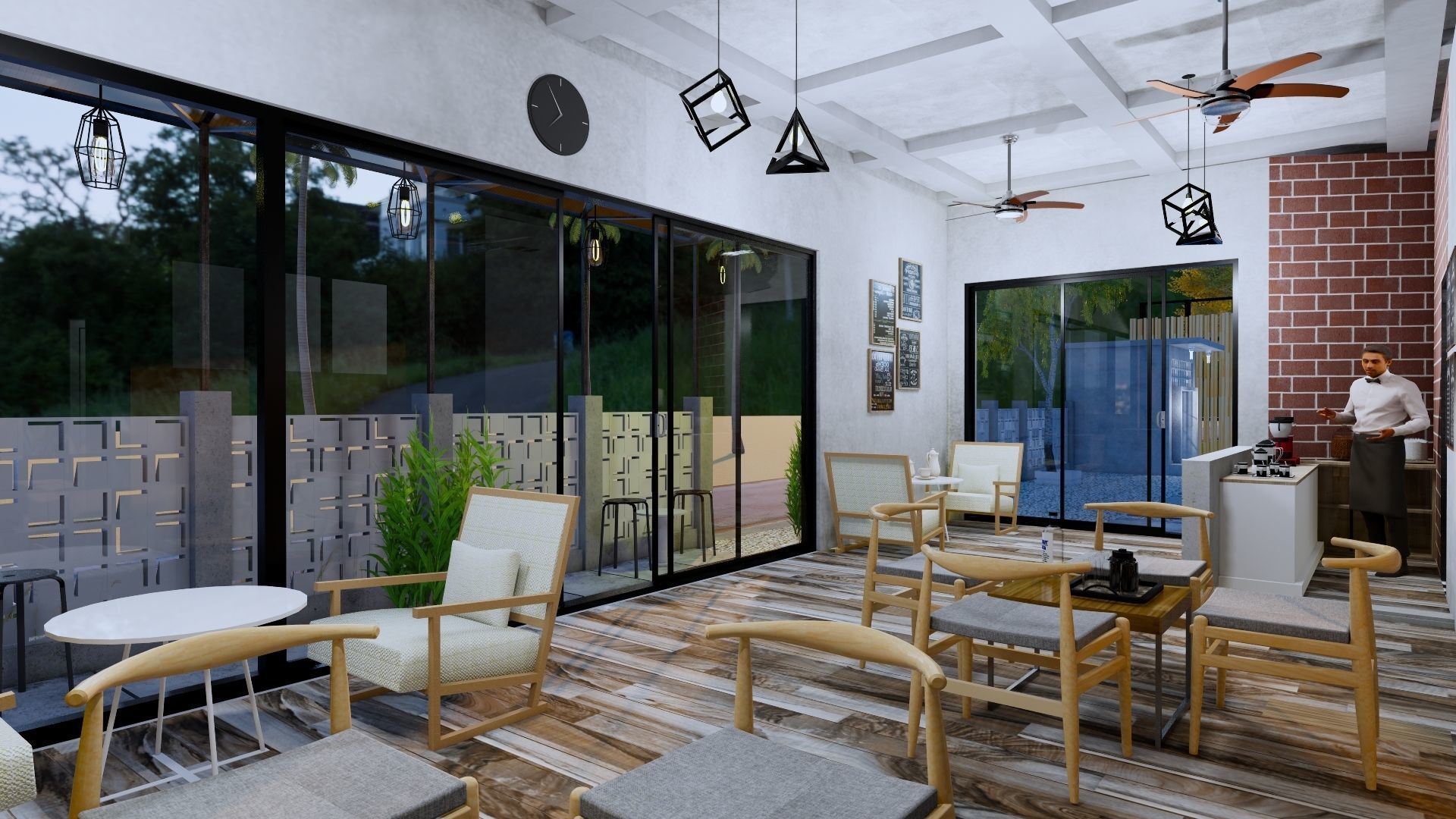 Coffee Shop 3d Design  3D model_49