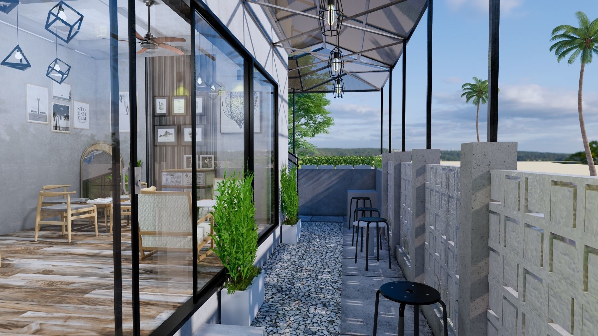 Coffee Shop 3d Design  3D model_36