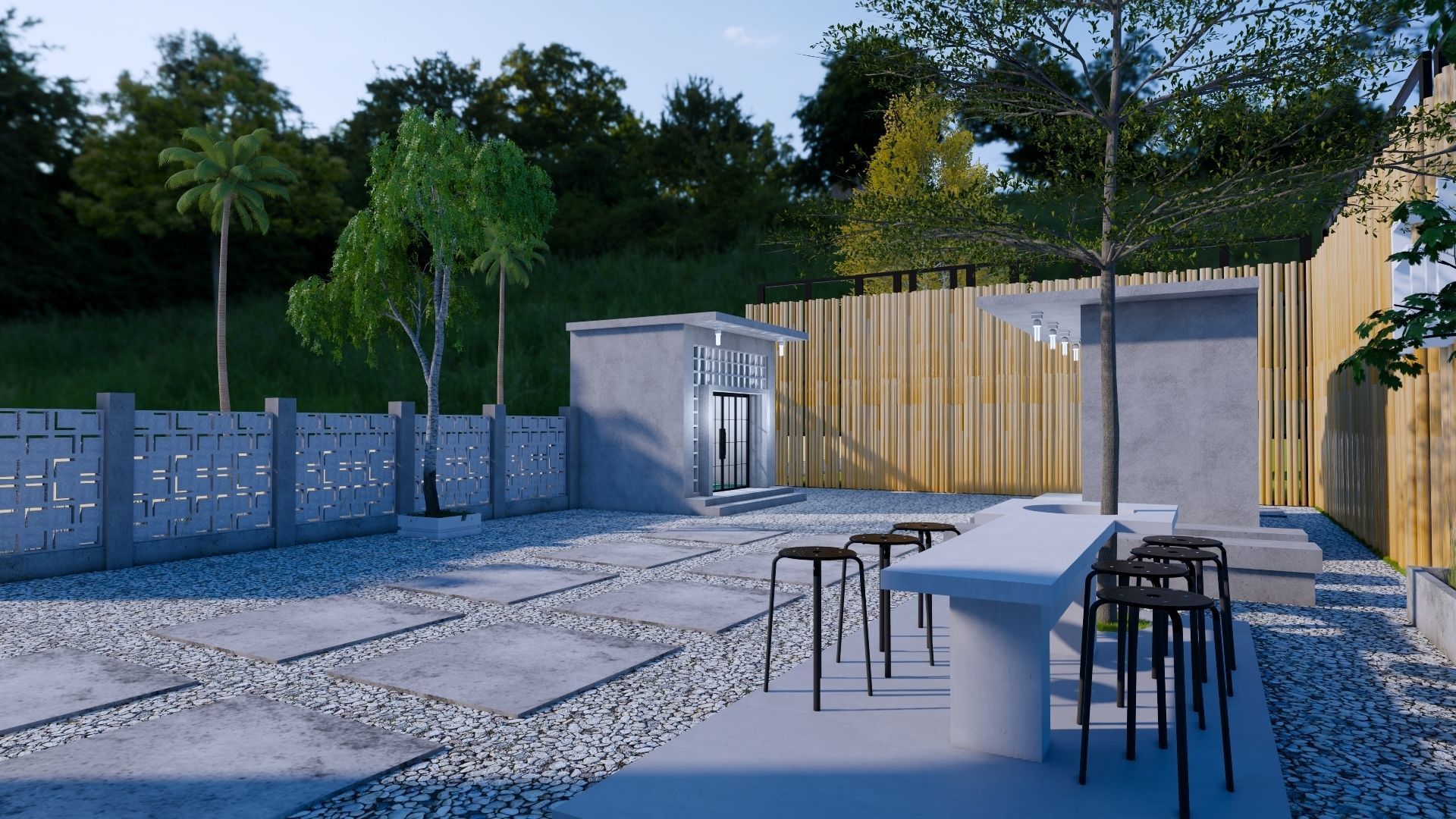 Coffee Shop 3d Design  3D model_3