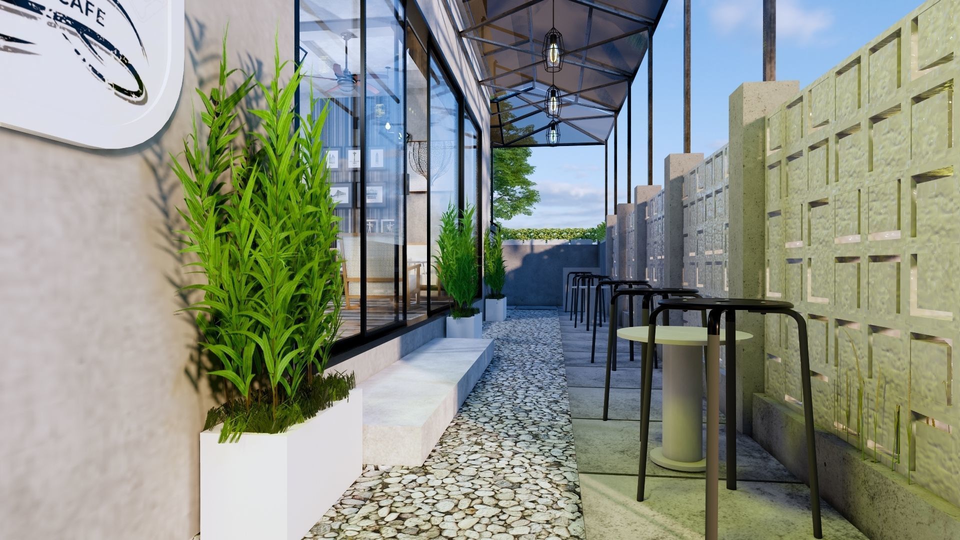 Coffee Shop 3d Design  3D model_23