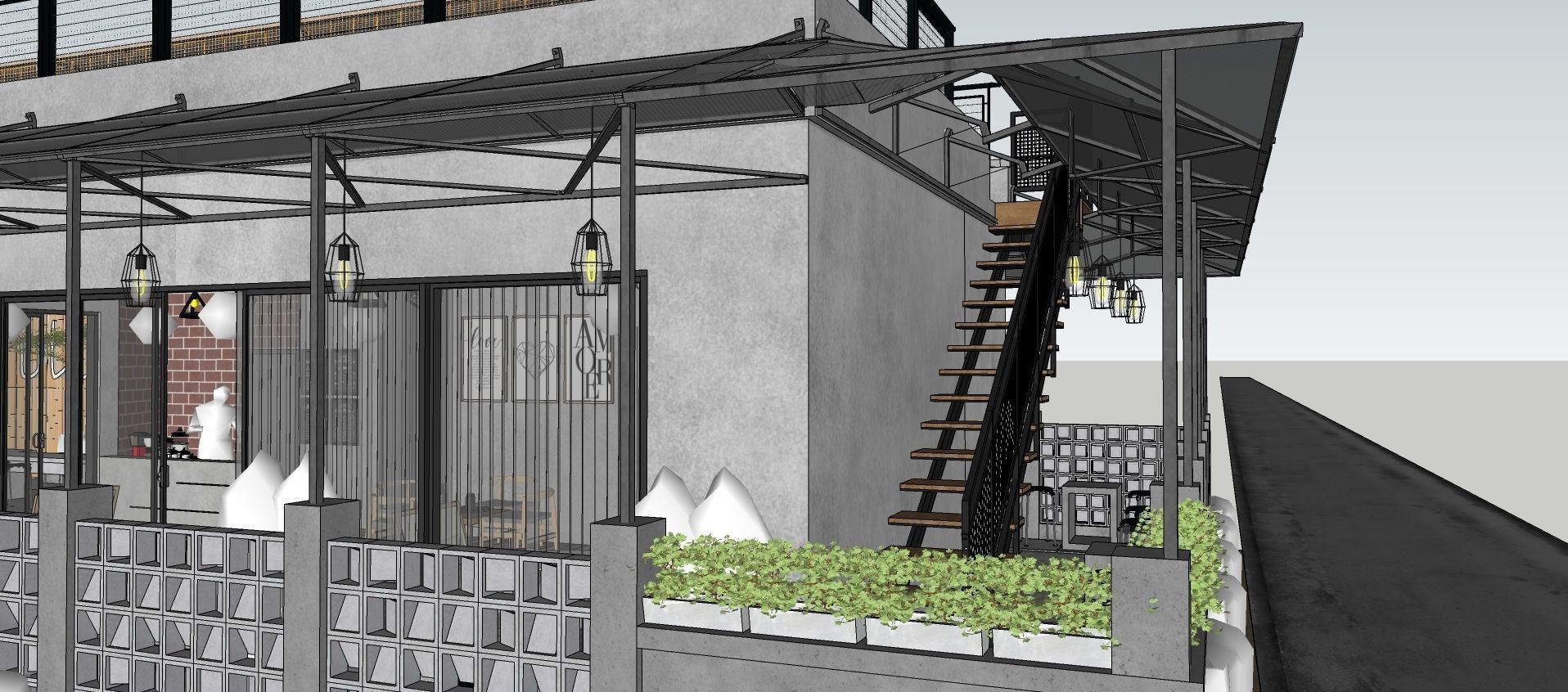 Coffee Shop 3d Design  3D model_67