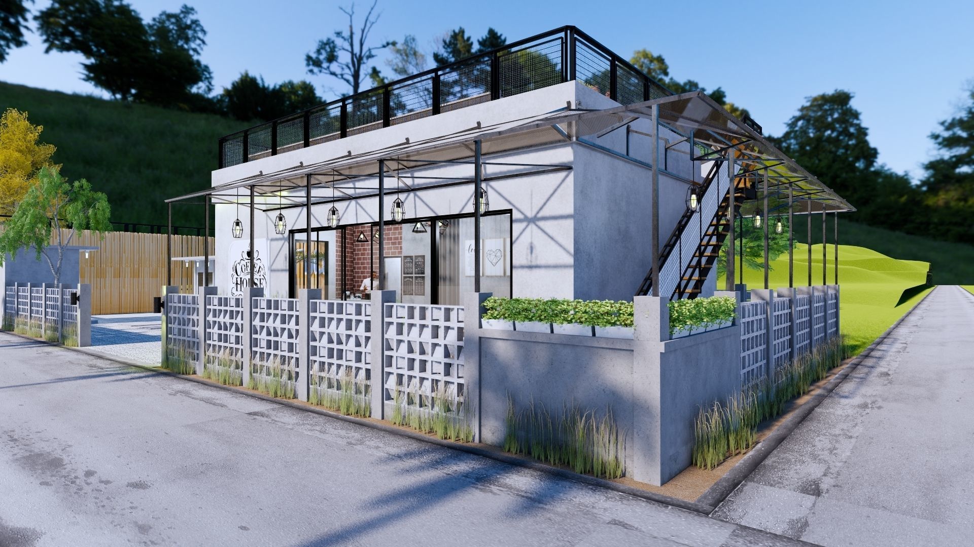 Coffee Shop 3d Design  3D model_31