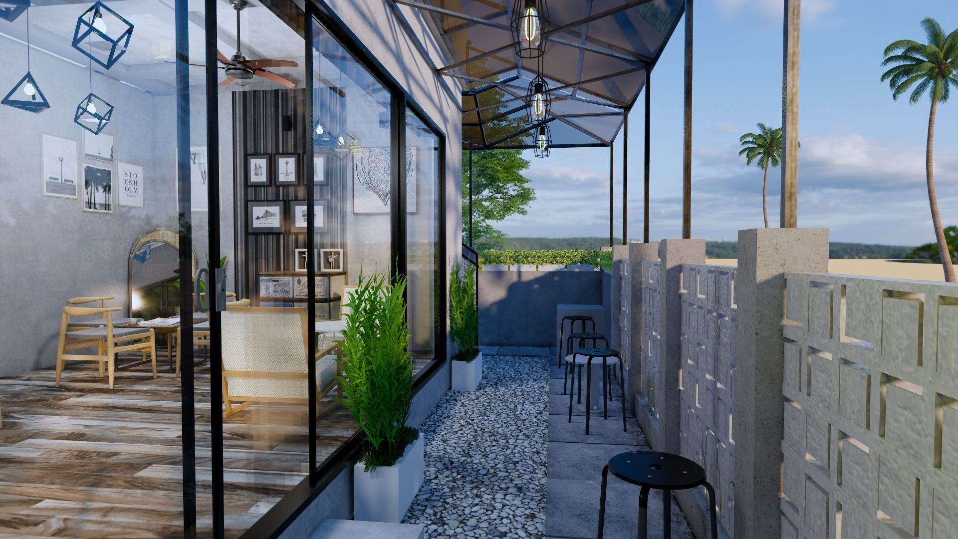 Coffee Shop 3d Design  3D model_26