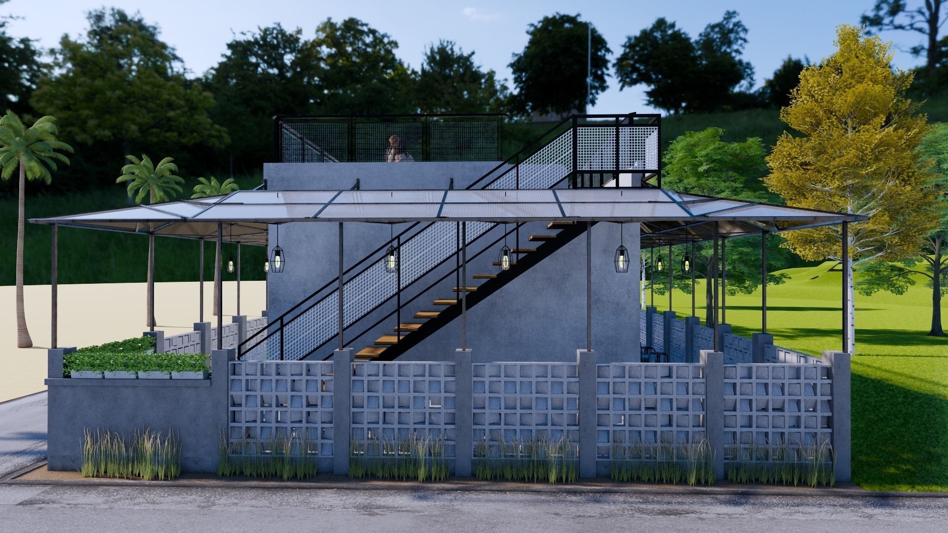 Coffee Shop 3d Design  3D model_34