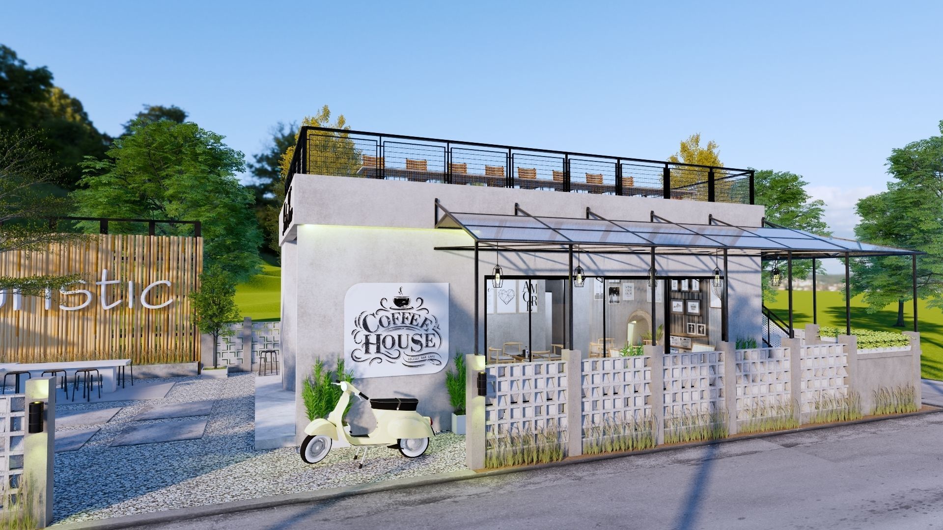 Coffee Shop 3d Design  3D model_29