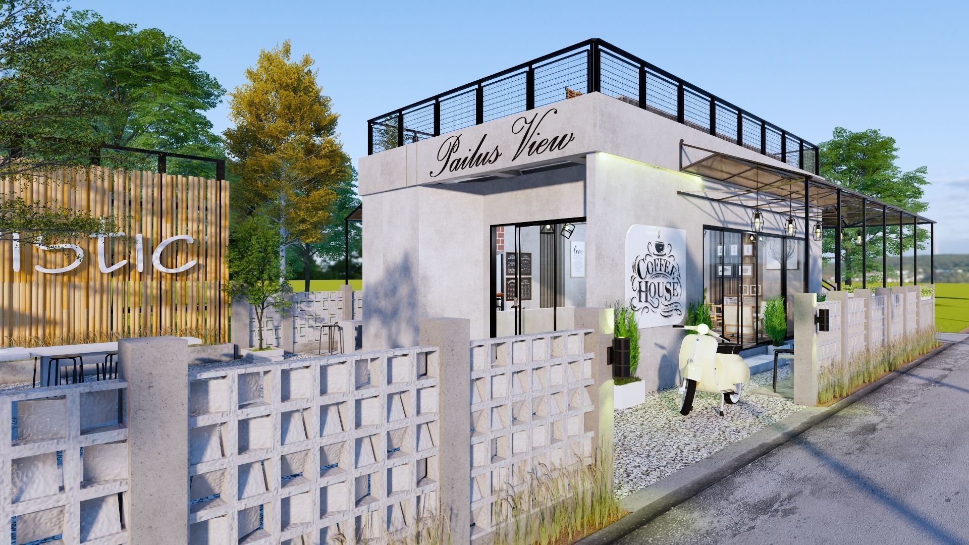 Coffee Shop 3d Design  3D model_19