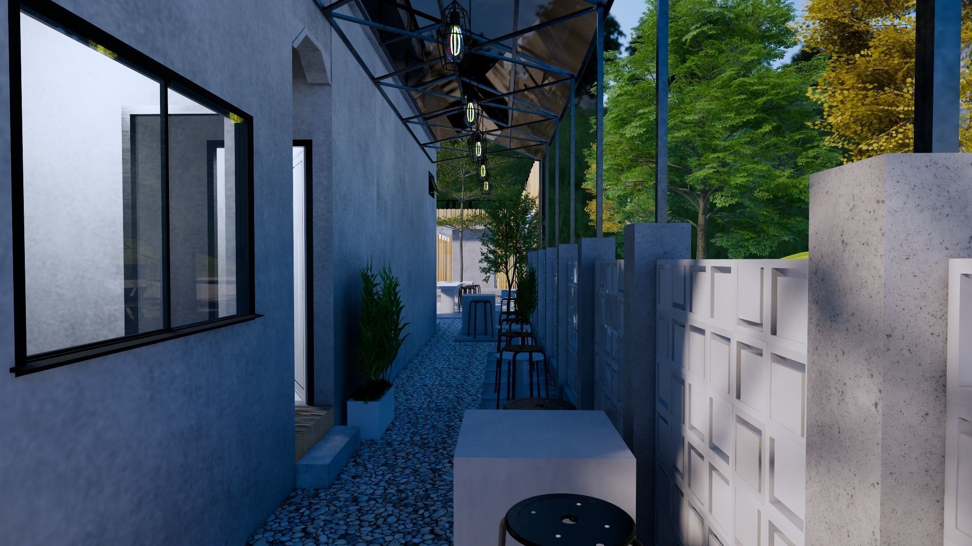 Coffee Shop 3d Design  3D model_33