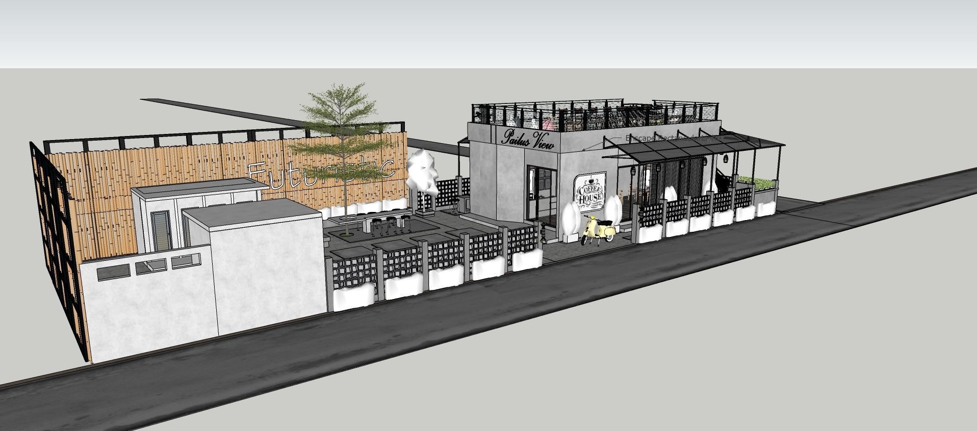 Coffee Shop 3d Design  3D model_65