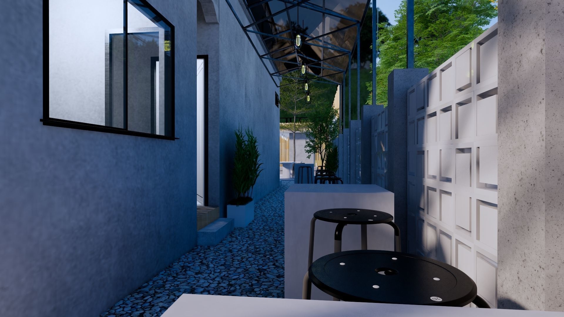 Coffee Shop 3d Design  3D model_38