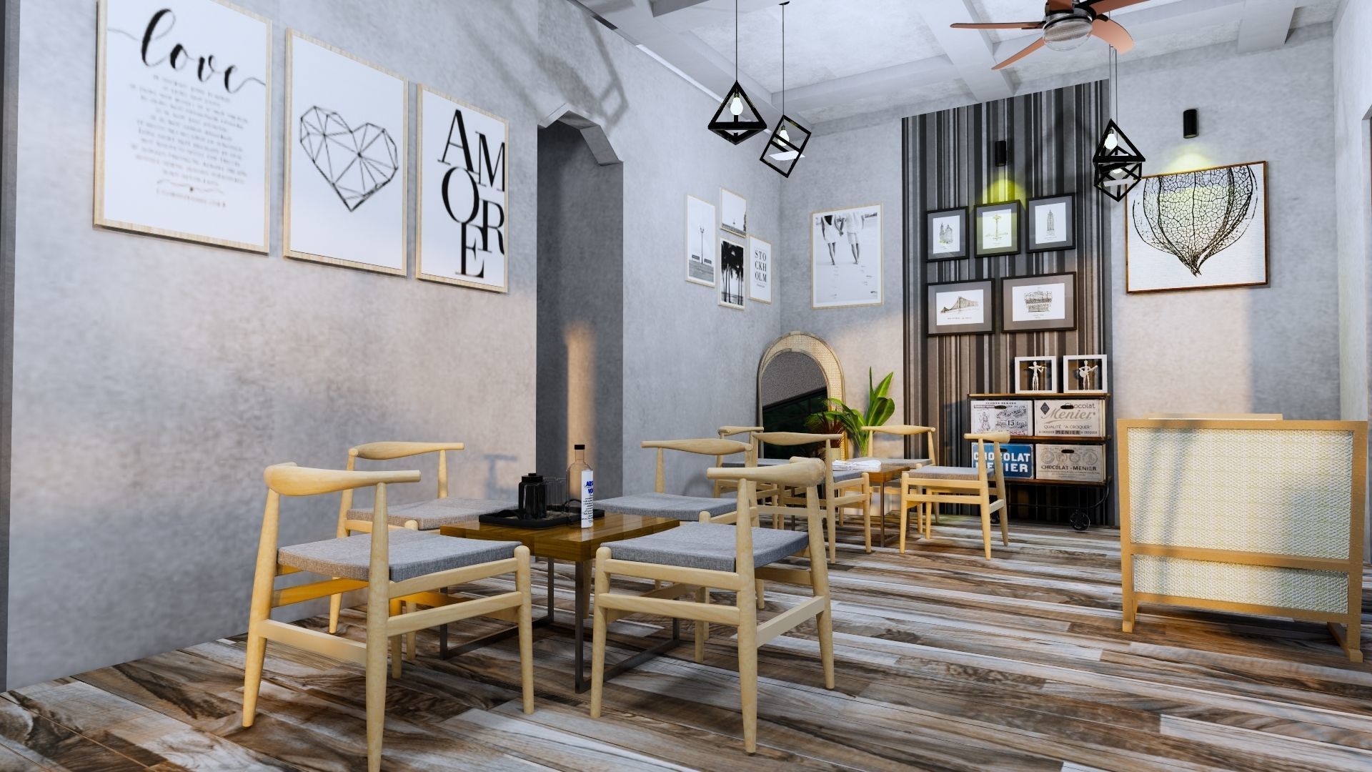 Coffee Shop 3d Design  3D model_51