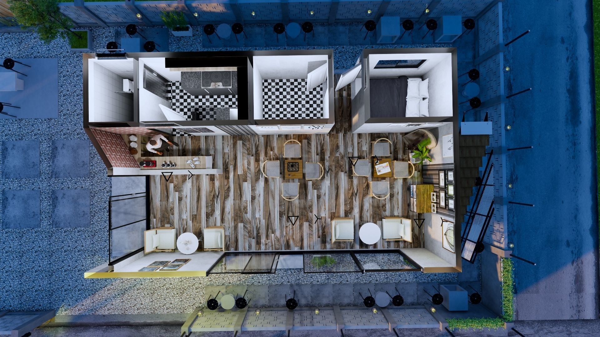 Coffee Shop 3d Design  3D model_60