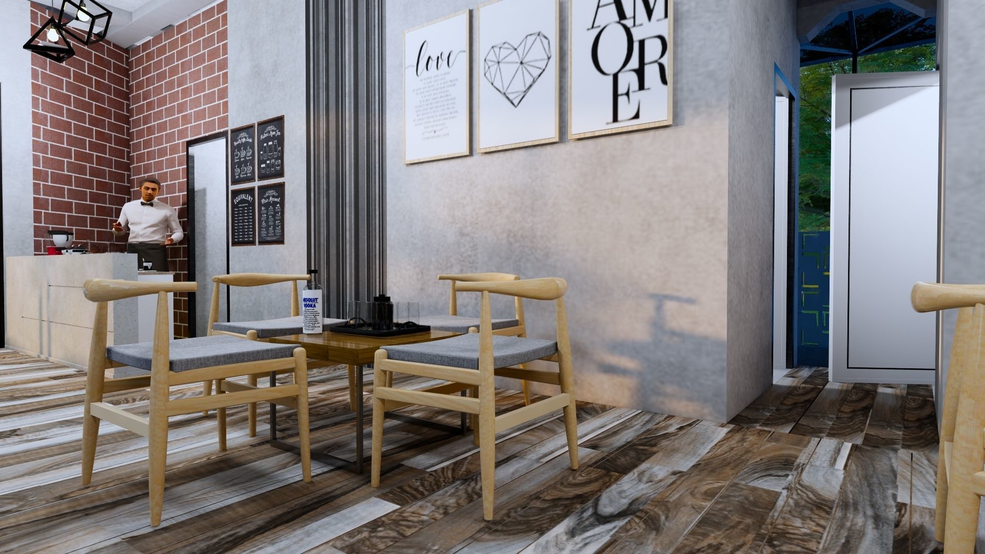 Coffee Shop 3d Design  3D model_55