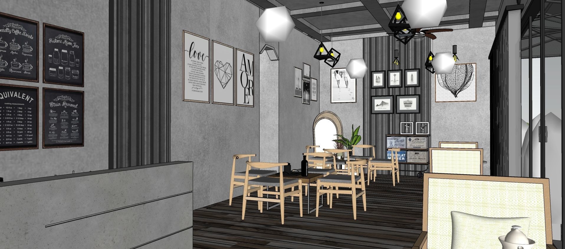 Coffee Shop 3d Design  3D model_77