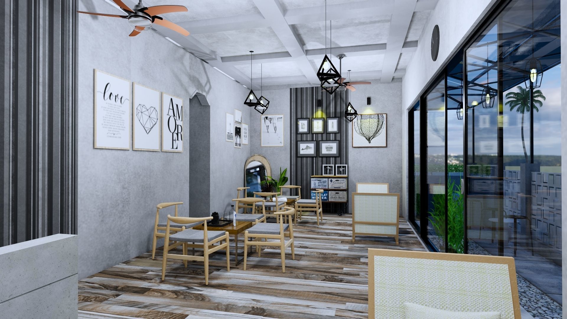 Coffee Shop 3d Design  3D model_41