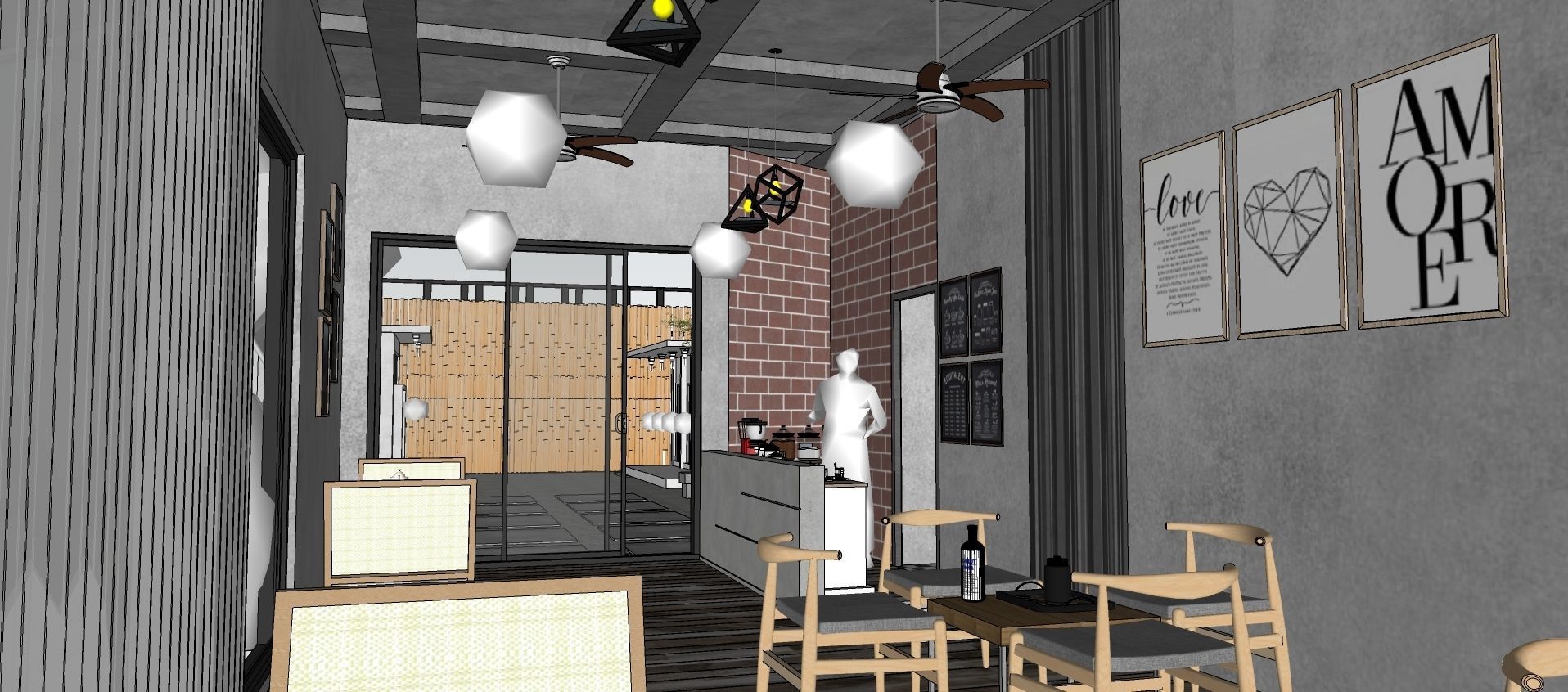 Coffee Shop 3d Design  3D model_78