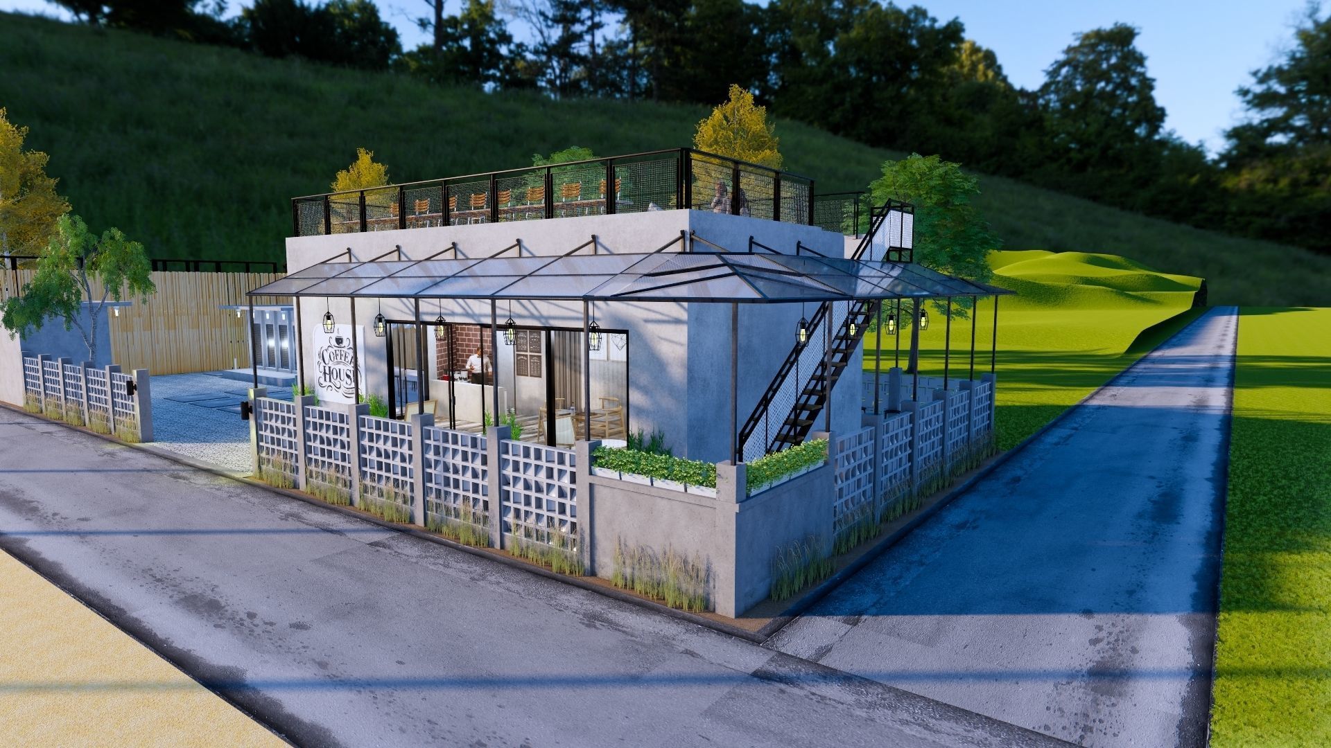 Coffee Shop 3d Design  3D model_44