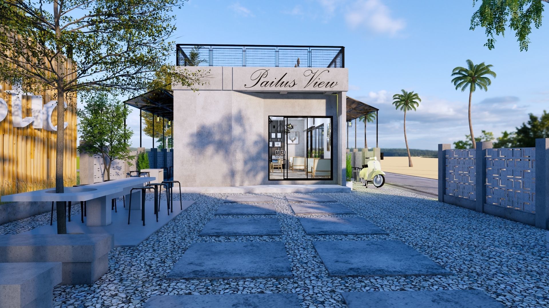 Coffee Shop 3d Design  3D model_13