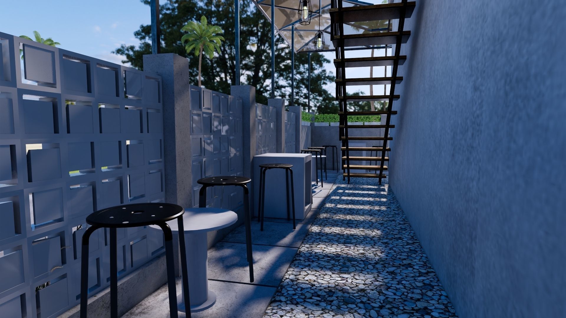 Coffee Shop 3d Design  3D model_32