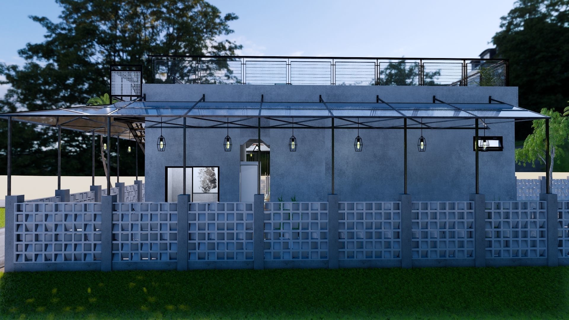 Coffee Shop 3d Design  3D model_35