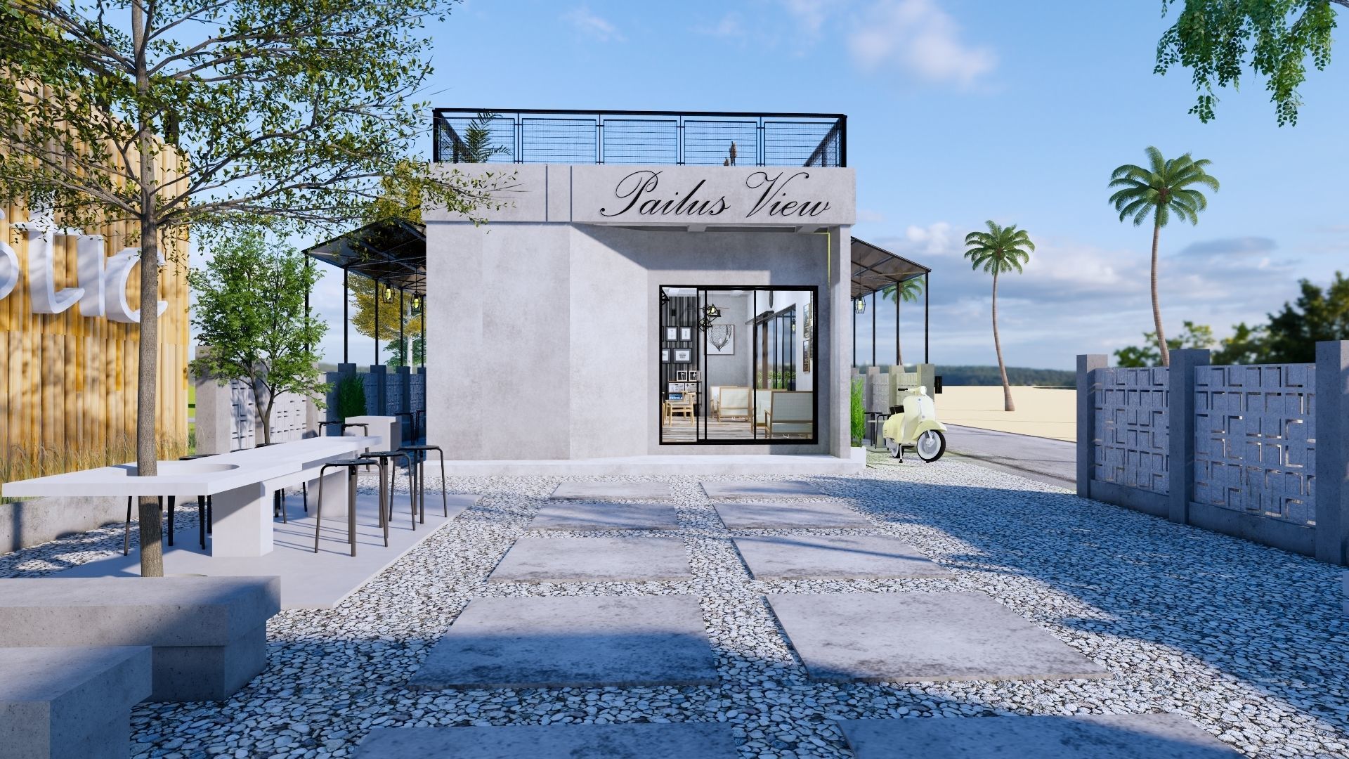 Coffee Shop 3d Design  3D model_12