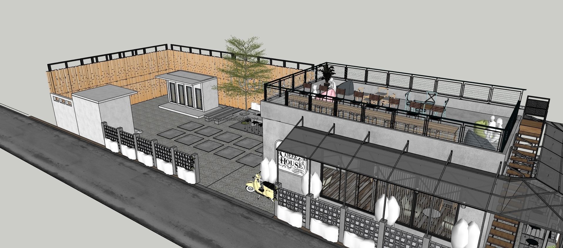 Coffee Shop 3d Design  3D model_66