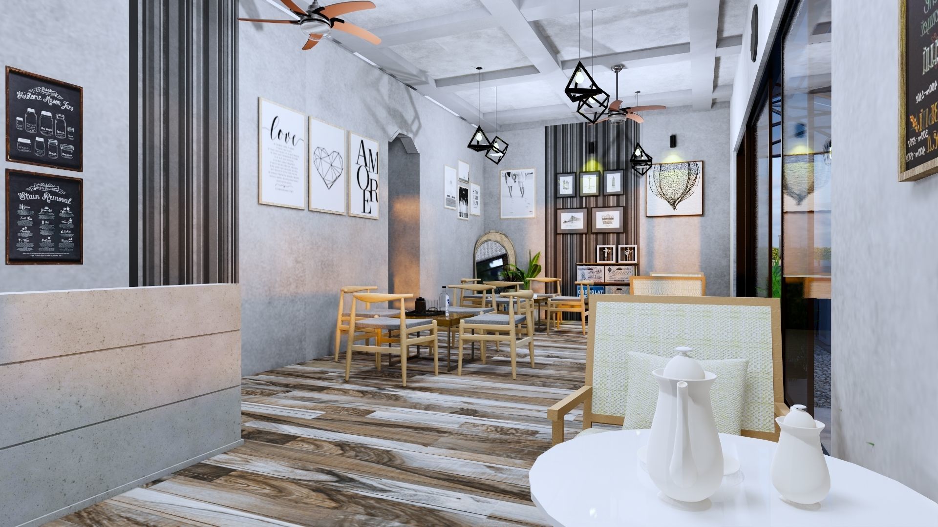 Coffee Shop 3d Design  3D model_43
