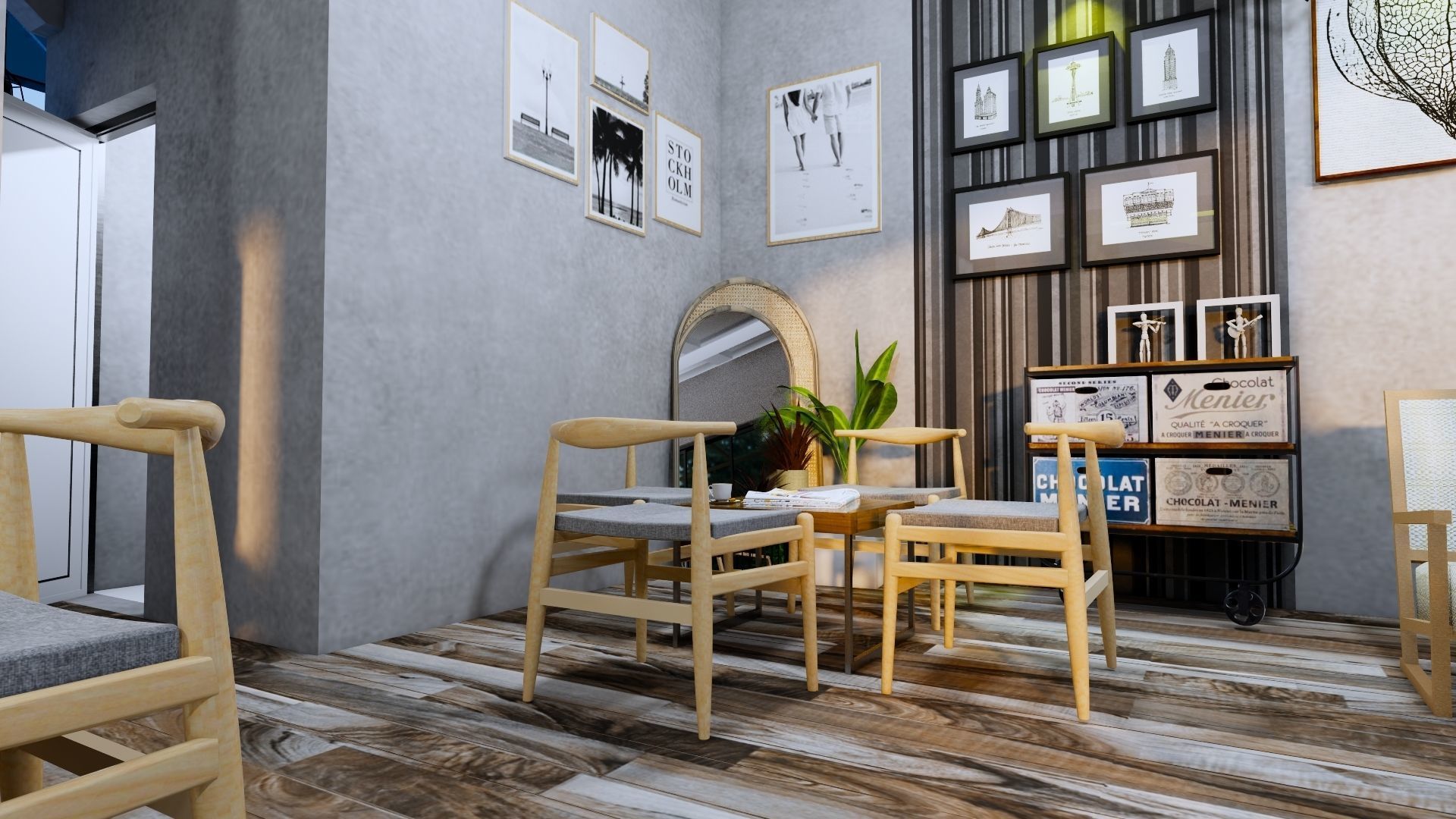 Coffee Shop 3d Design  3D model_56