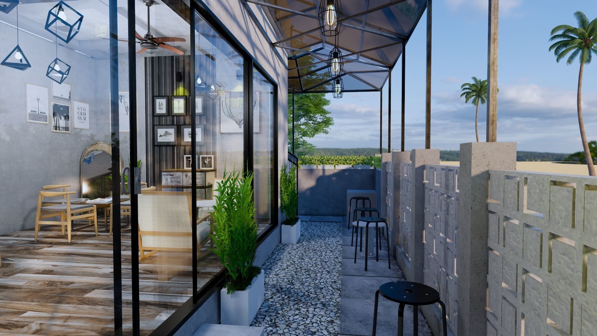 Coffee Shop 3d Design  3D model_27