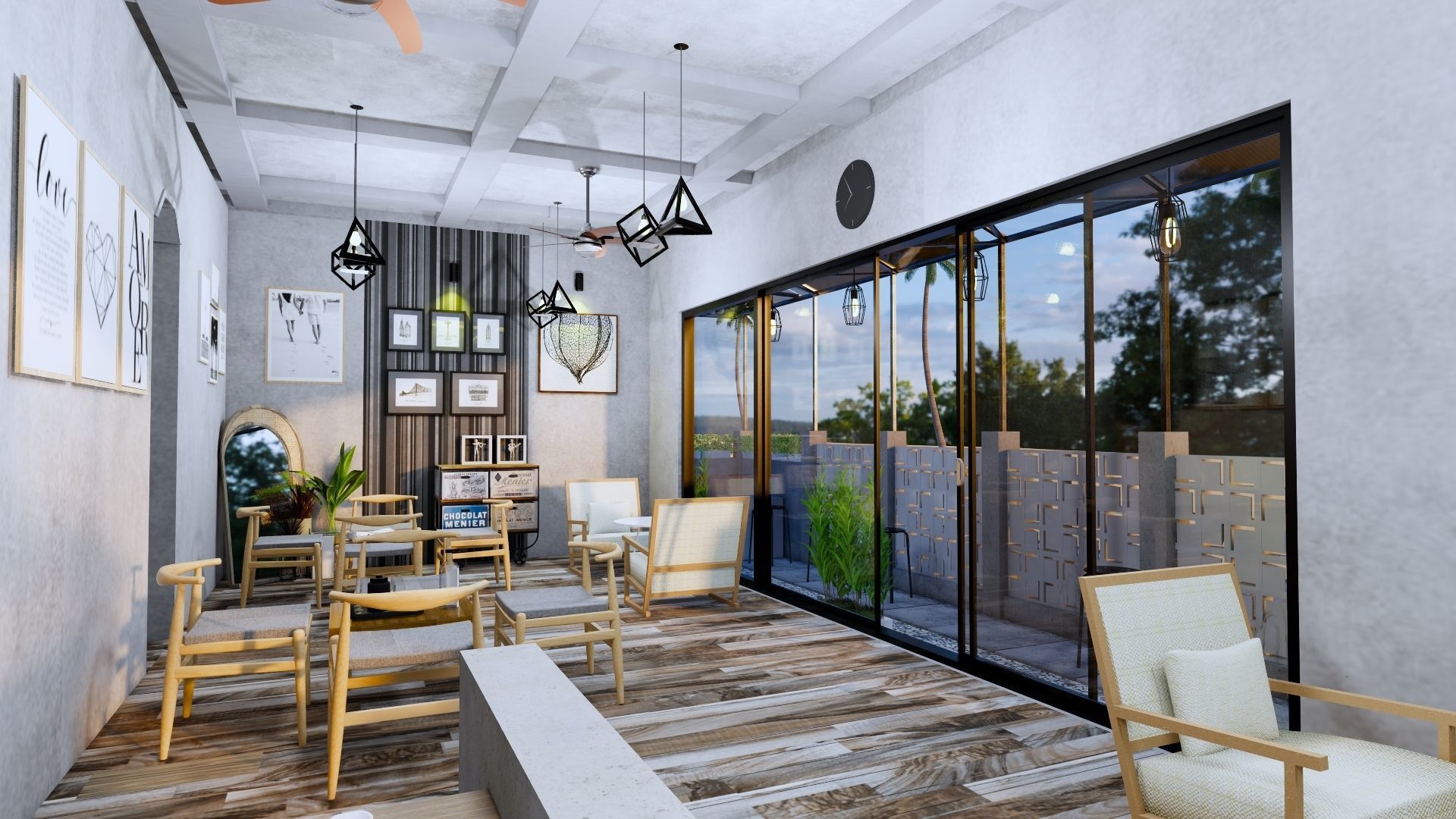 Coffee Shop 3d Design  3D model_52