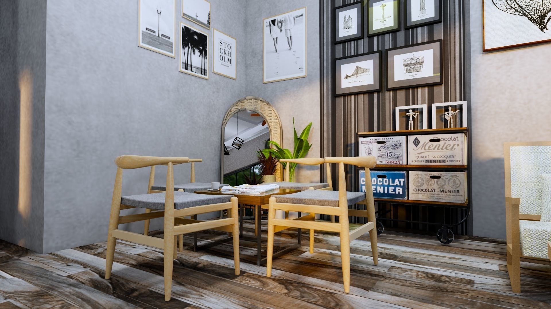 Coffee Shop 3d Design  3D model_54