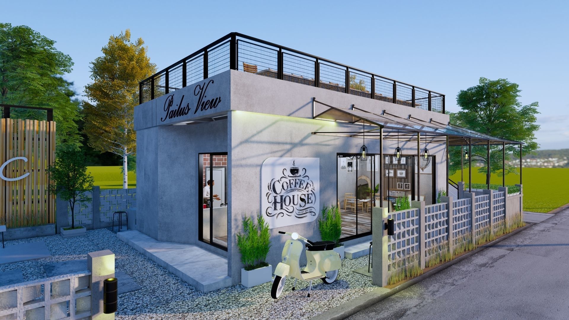 Coffee Shop 3d Design  3D model_21