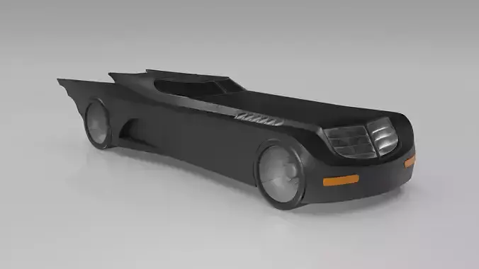 Batman Animated series Batmobile 3D model