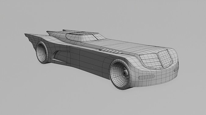 Batman Animated series Batmobile 3D model 3