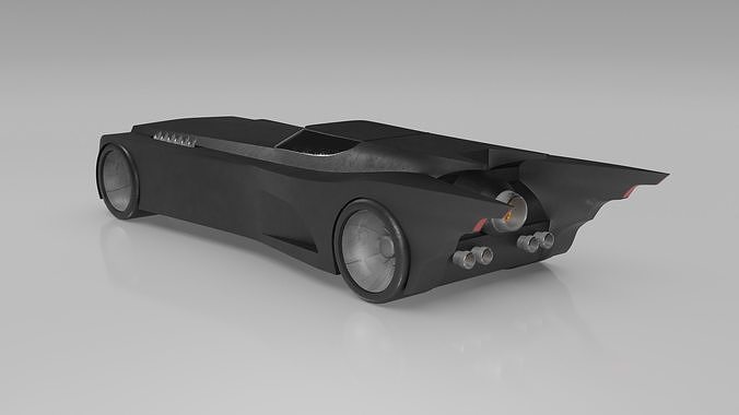 Batman Animated series Batmobile 3D model 2