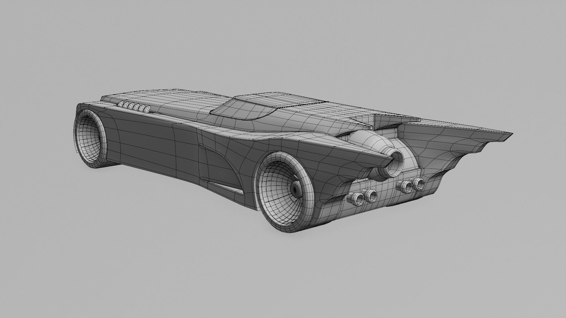 Batman Animated series Batmobile 3D model_3