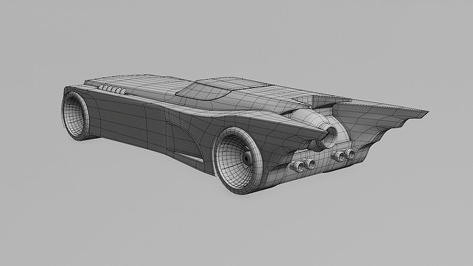 Batman Animated series Batmobile 3D model 4
