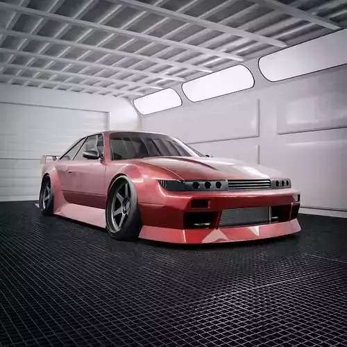 Nissan Silvia S13 Widebody 3D model