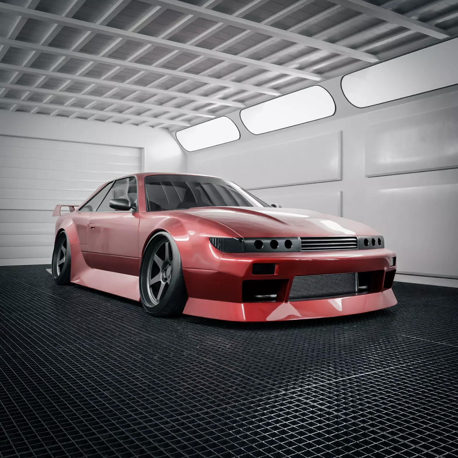 Nissan Silvia S13 Widebody 3D model