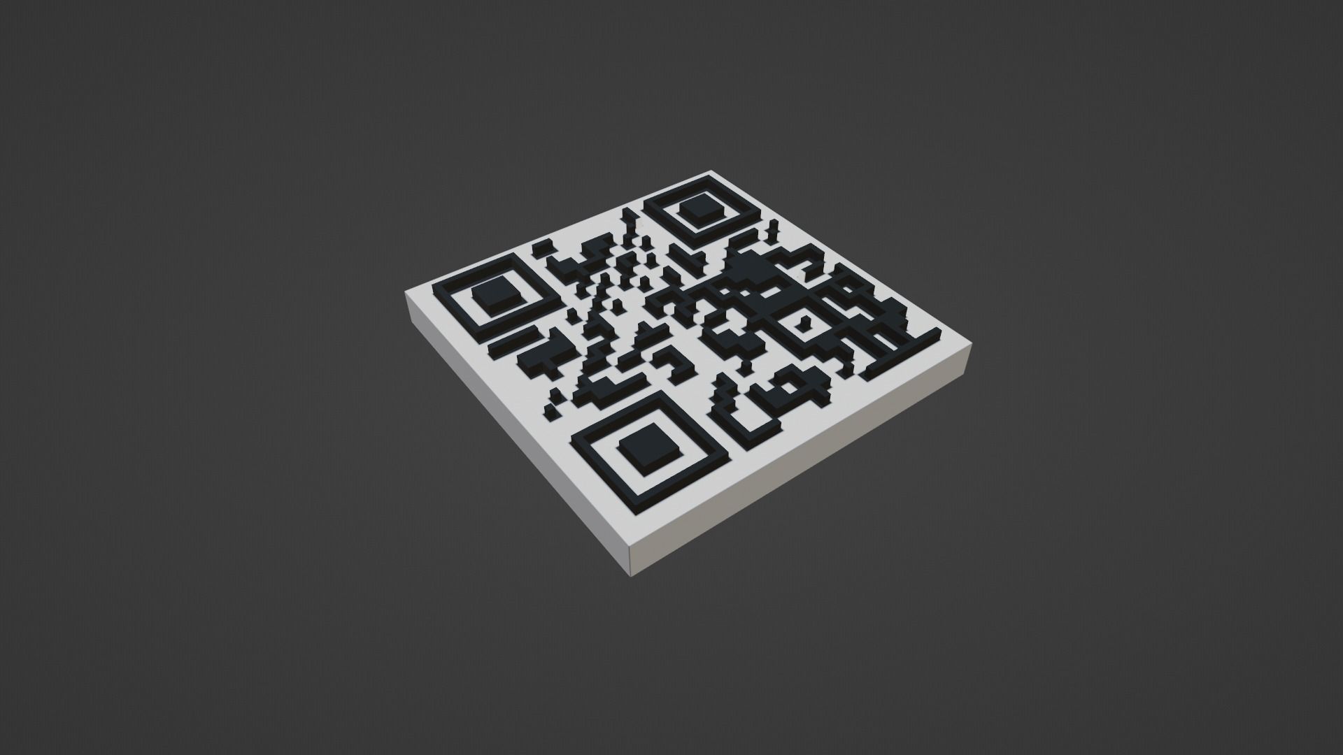 QR Code 3D Free 3D model_1