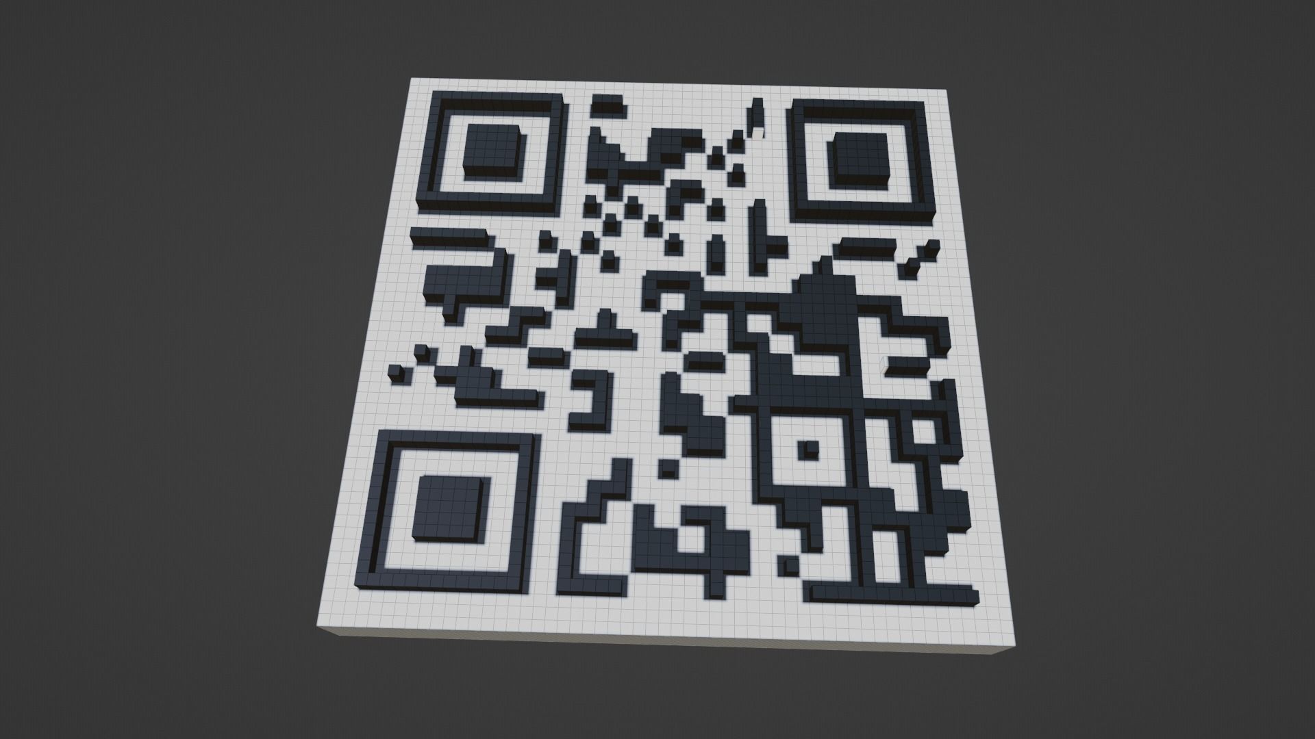 QR Code 3D Free 3D model_5