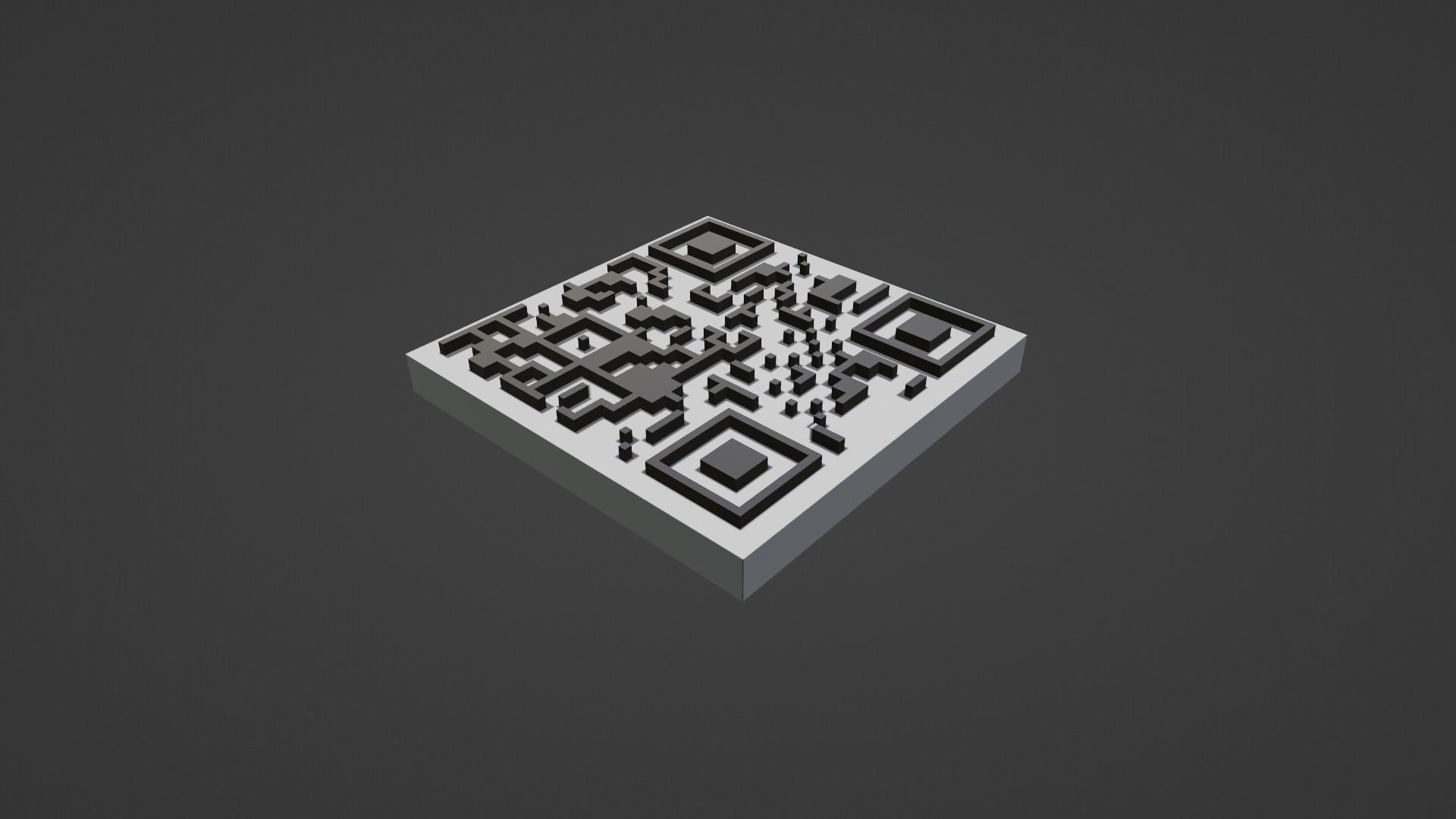 QR Code 3D Free 3D model_3