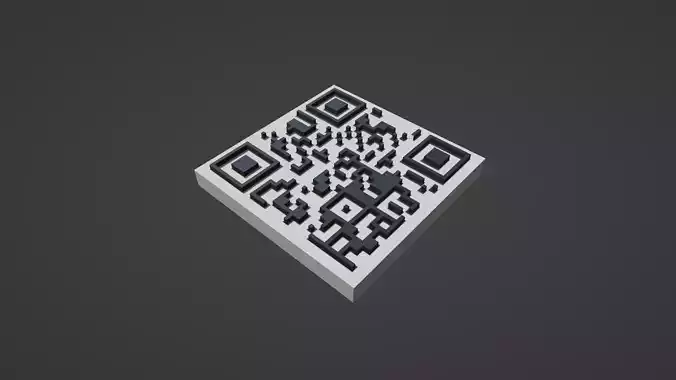 QR Code 3D Free 3D model