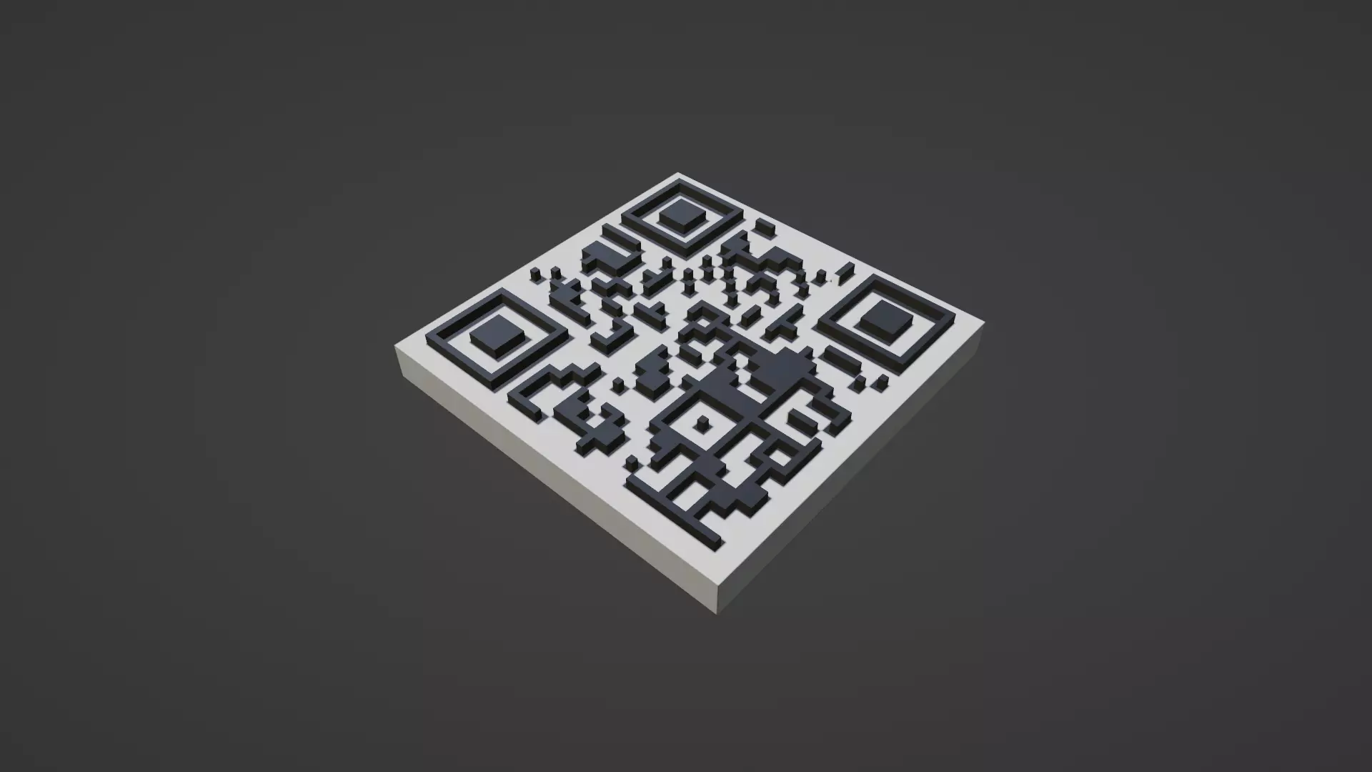 QR Code 3D Free 3D model_0