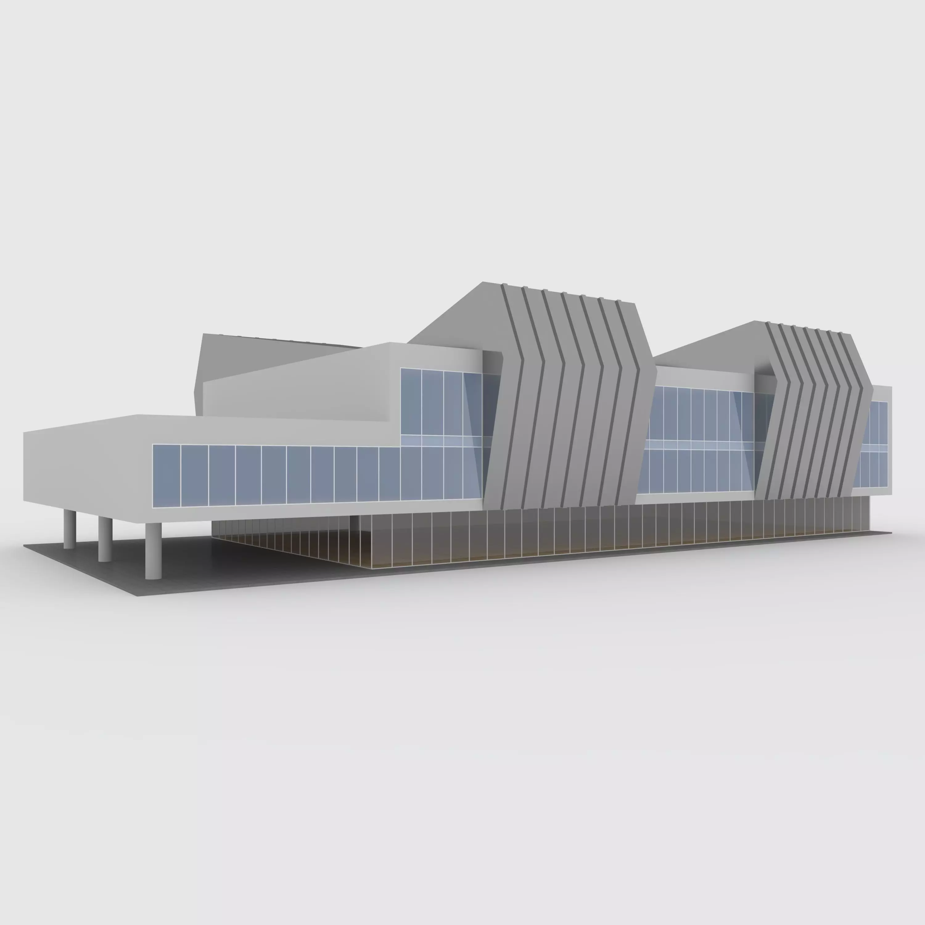 Office 4 Building 3D model_0