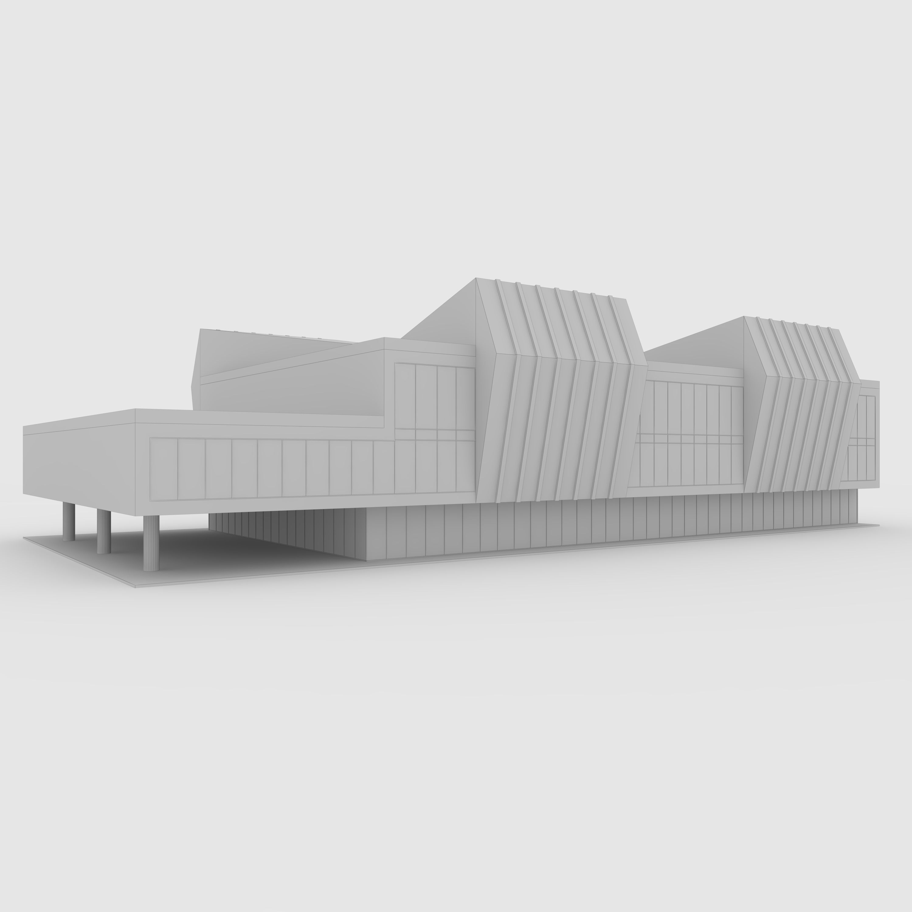 Office 4 Building 3D model_1