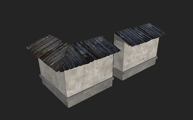 Roof Appart Low-poly 3D model