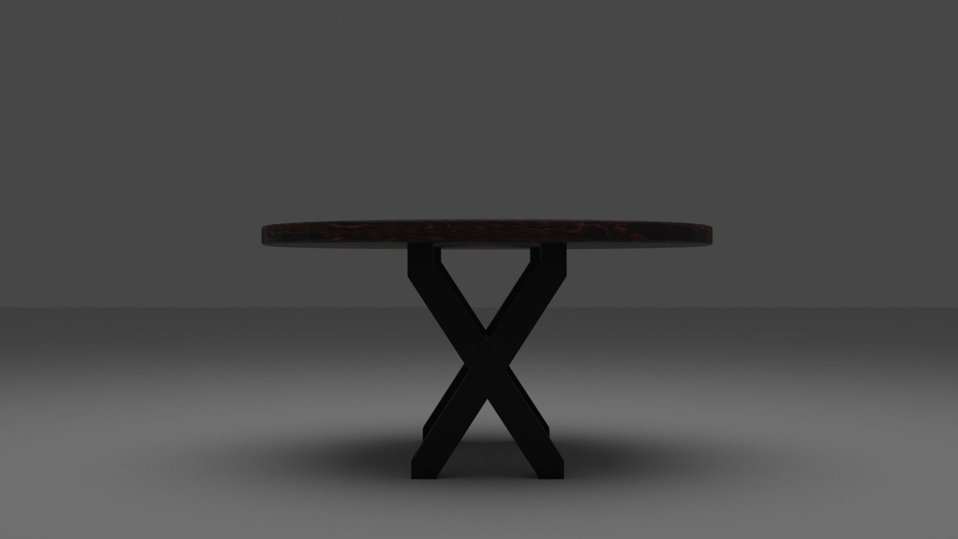 Circularity Wood Table Low-poly 3D model_2
