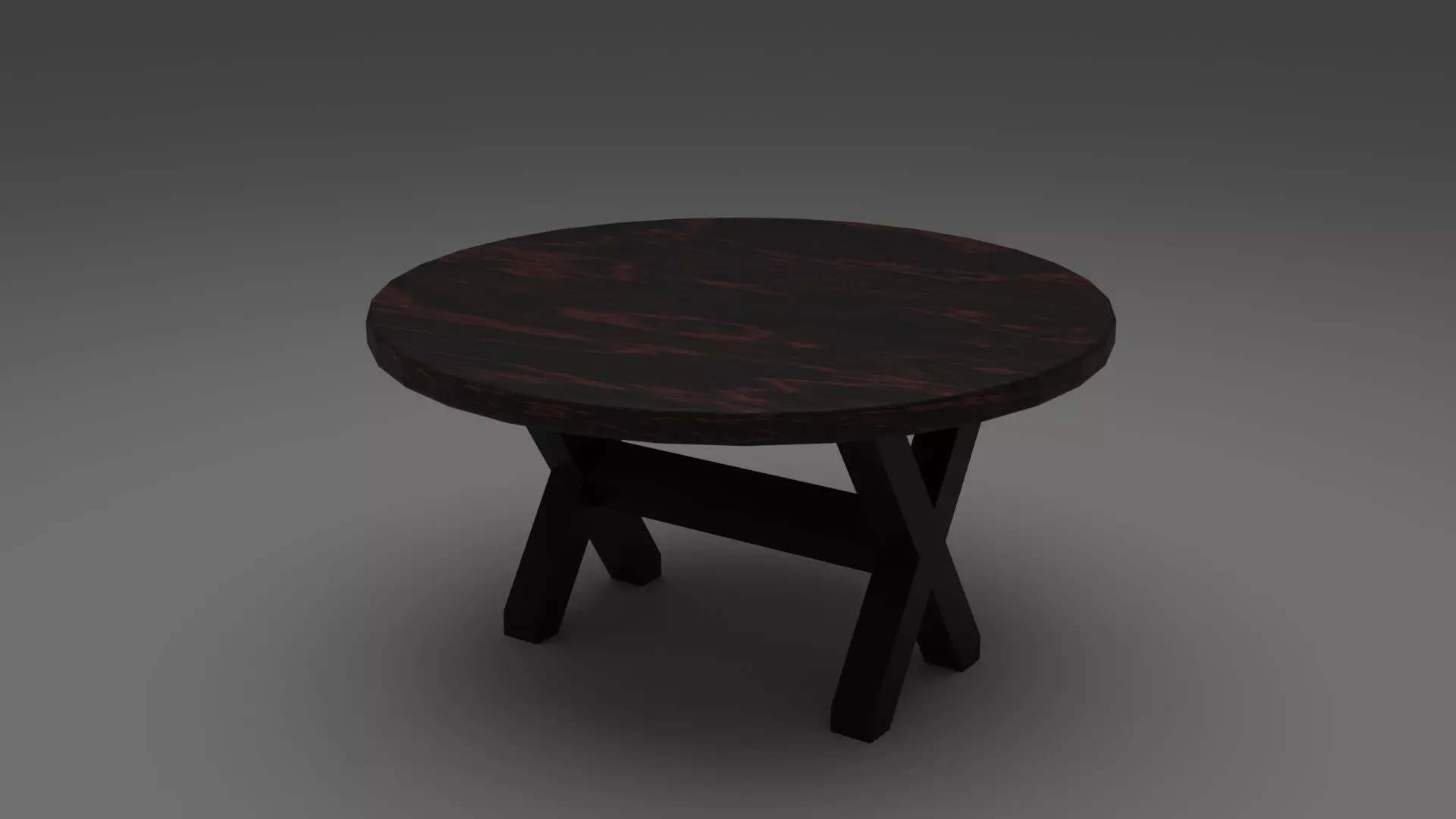 Circularity Wood Table Low-poly 3D model_0