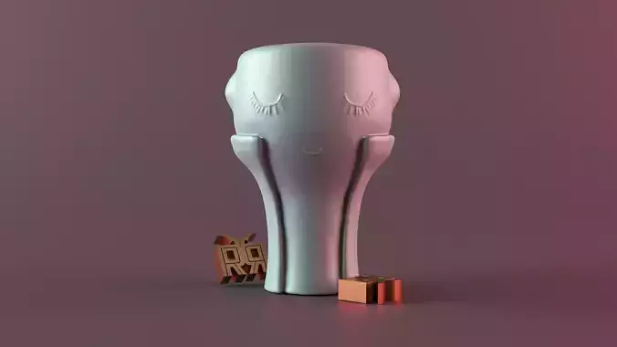 cute vase 3D print model