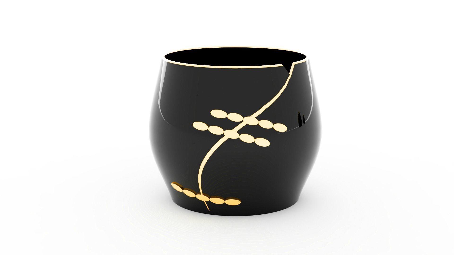 Chinese tea set 3D model_4